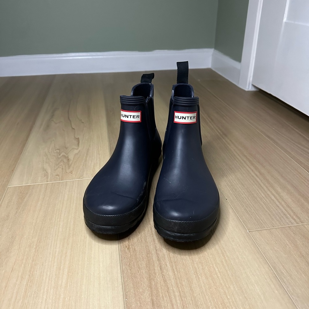 Hunter Navy Rain Boots